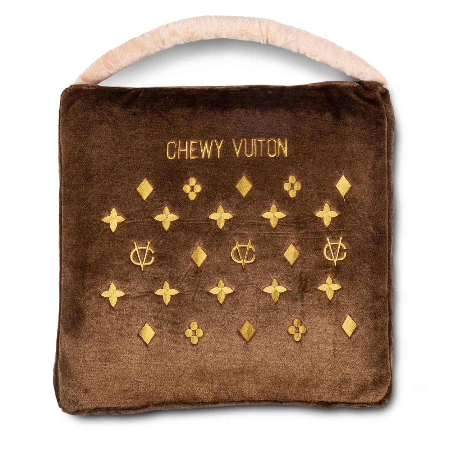 Luxury Brown Chewy Vuiton Designer Pet Bed for Dogs and Cats
