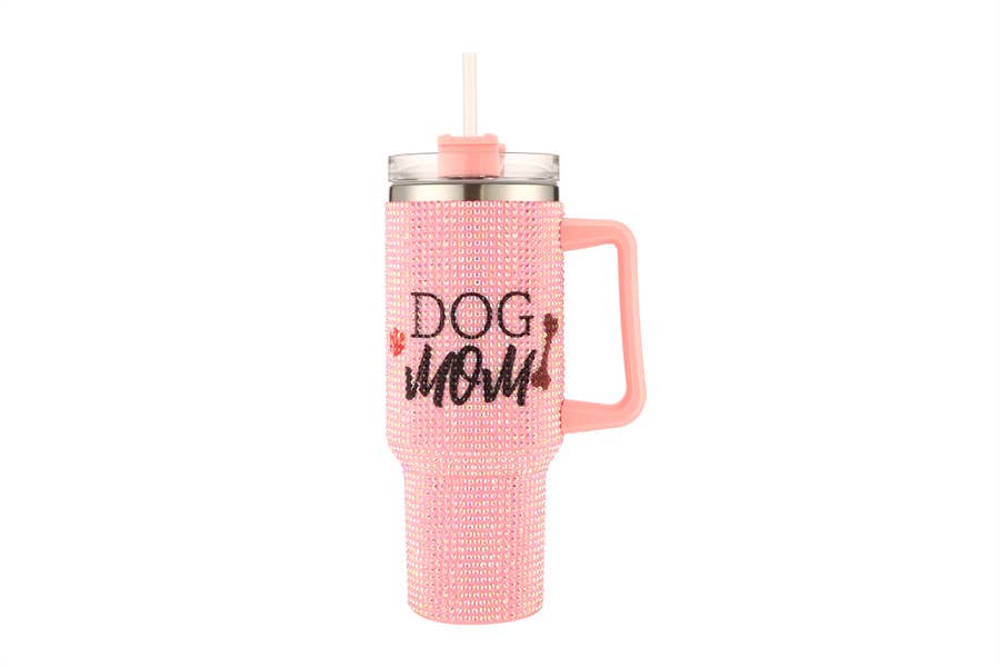 Bling Dog Mom Tumbler Cup