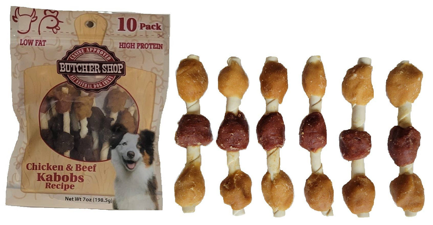Butcher Shop Chicken & Beef Kabobs, 25-Pk