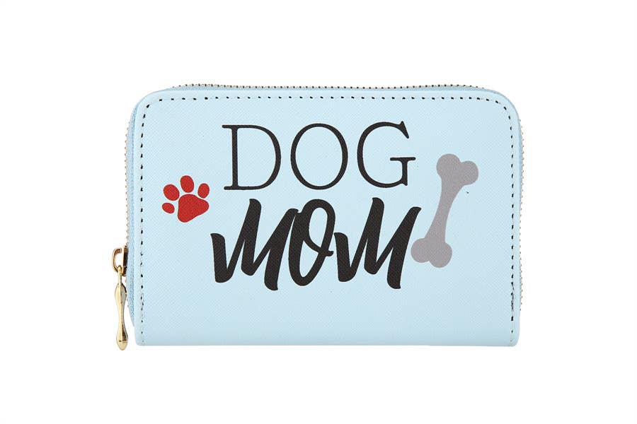 DOG MOM Small Leather Wallet