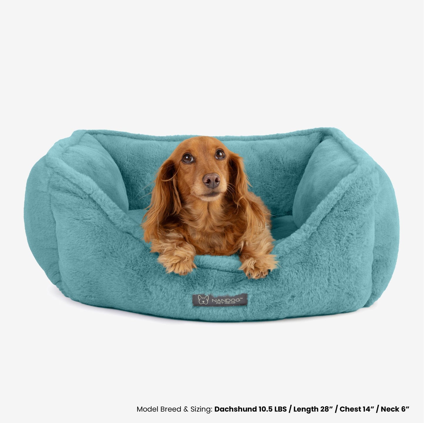 Plush Cloud Reversible Jade Green Pet Bed for Dogs and Cats