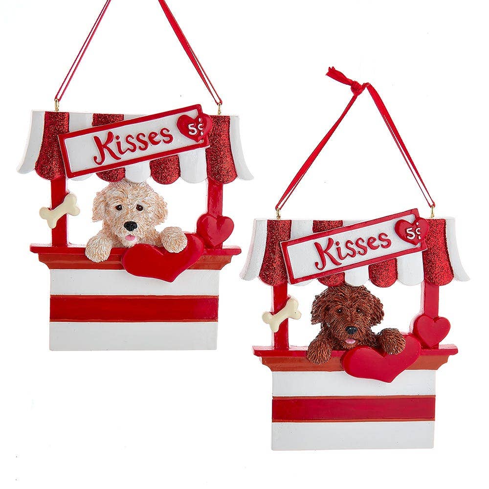 Doodle “Kisses“ Kissing Booth Orn For Personalization