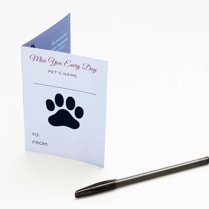 Pawprints Left By You Sympathy Pet Loss Hugs Blanket