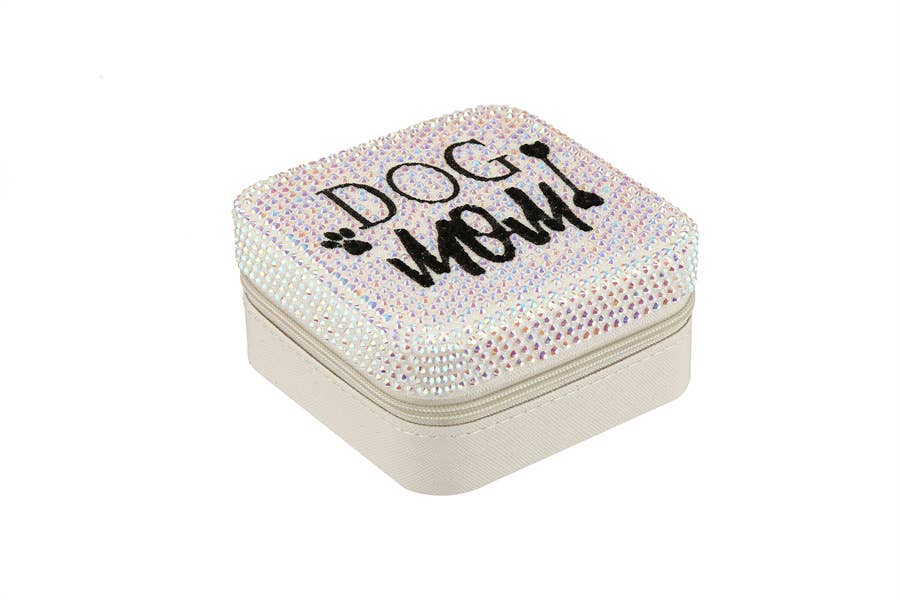Dog Mom Jewelry Box Rhinestone