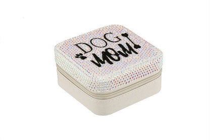 Dog Mom Jewelry Box Rhinestone