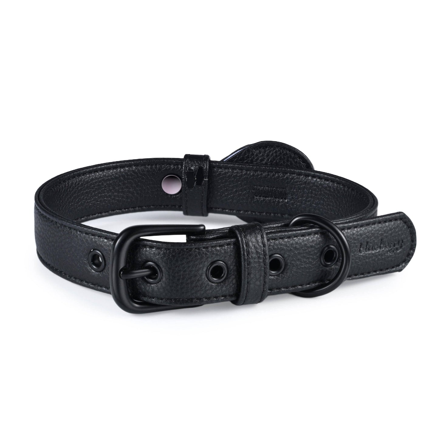 Silver-Powered Freshness Microfiber Vegan Leather AirTag Dog Collar