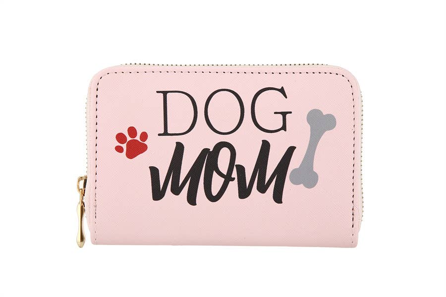 DOG MOM Small Leather Wallet