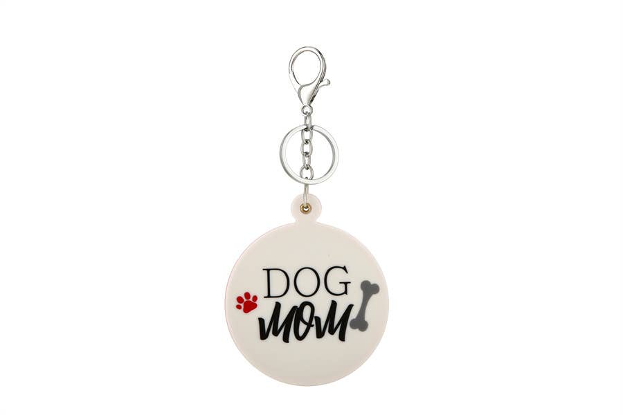 DOG MOM Key Chain Mirror