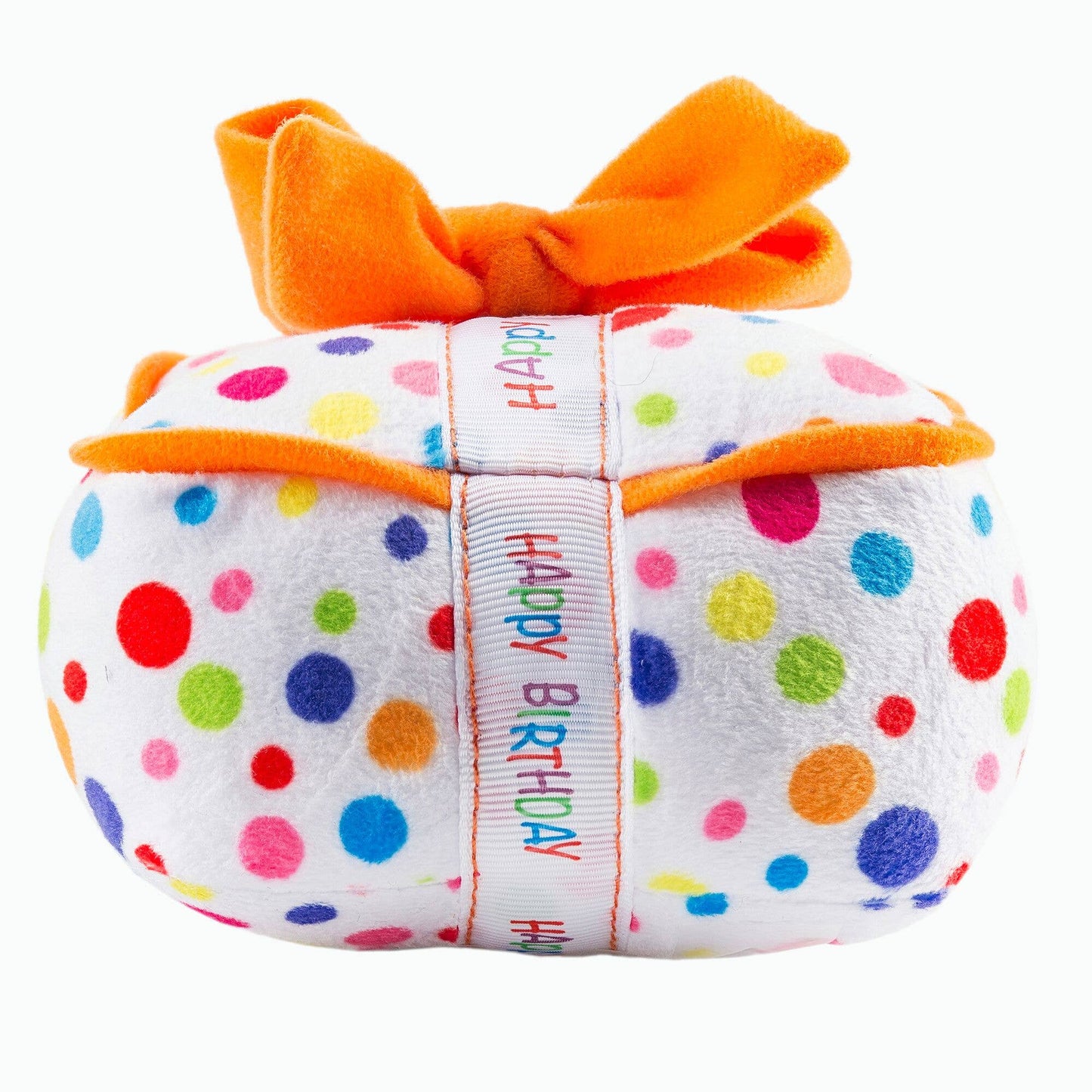 Haute Diggity Dog Plush Happy Birthday Gift Box Squeaker Toy for Pups
