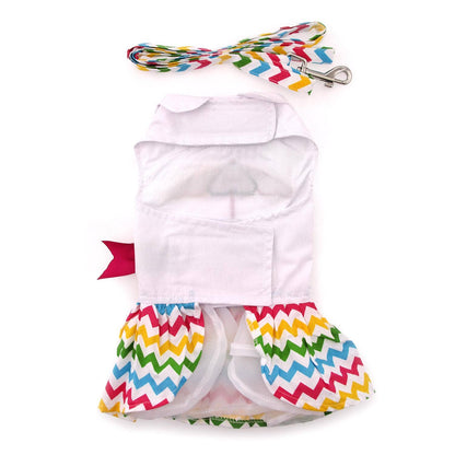 Ice Cream Cart Harness Dog Dress w/ Matching Leash 50% OFF!