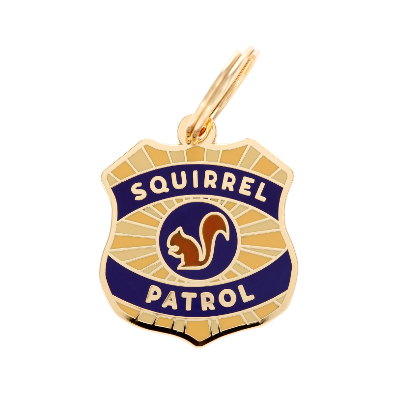 Squirrel Patrol Pet ID Tag - Free Engraving