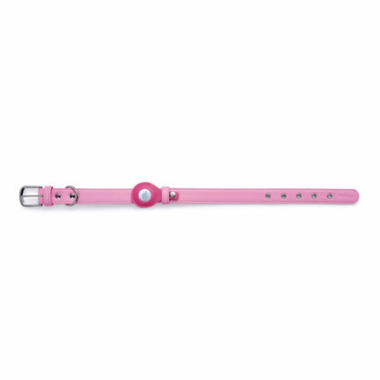 Silver-Powered Freshness Microfiber Vegan Leather AirTag Dog Collar