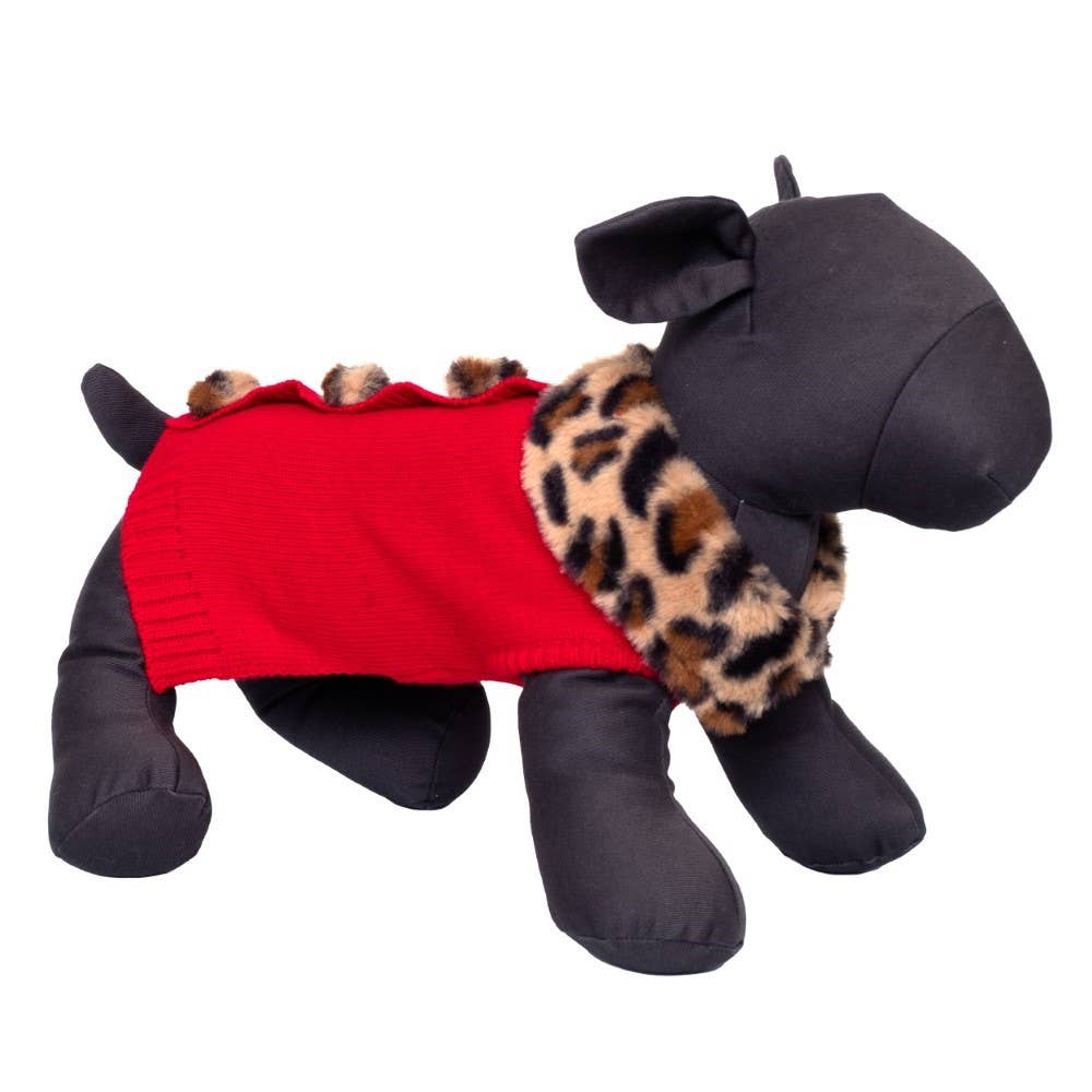 Leopard Collar Cardigan