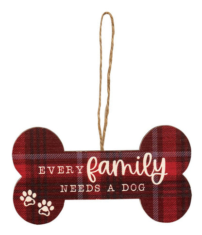 We Woof You A Merry Christmas Bone Ornament, Set of 4