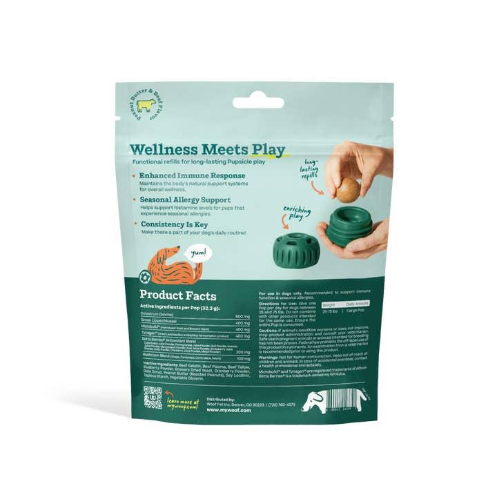 Allergy Support Wellness Dog Pops by Woof