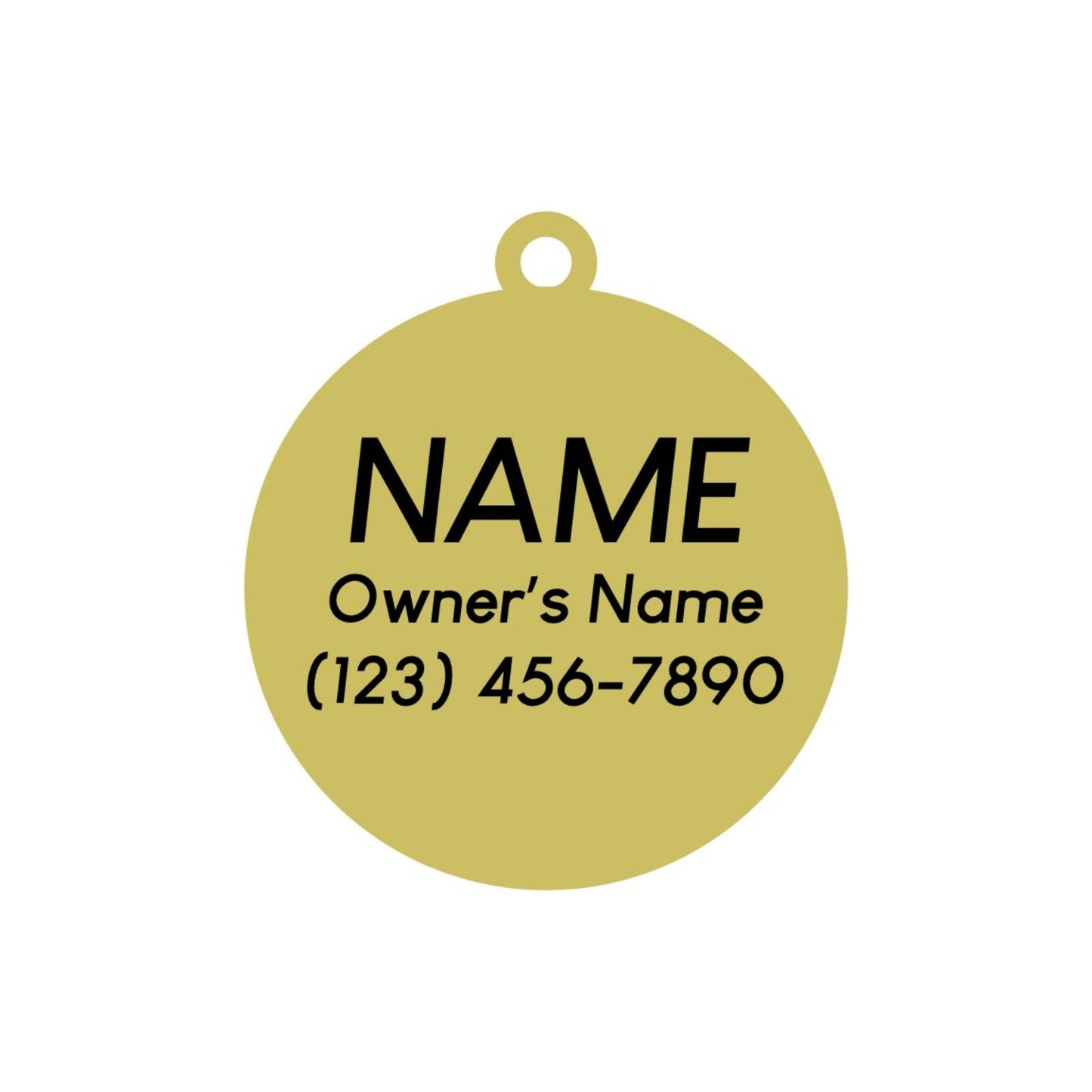 Emotional Support Animal Pet ID Tag Free Engraving