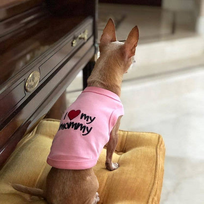 I Love Mommy®  Pink Dog T-Shirt – Perfect Family Outfit