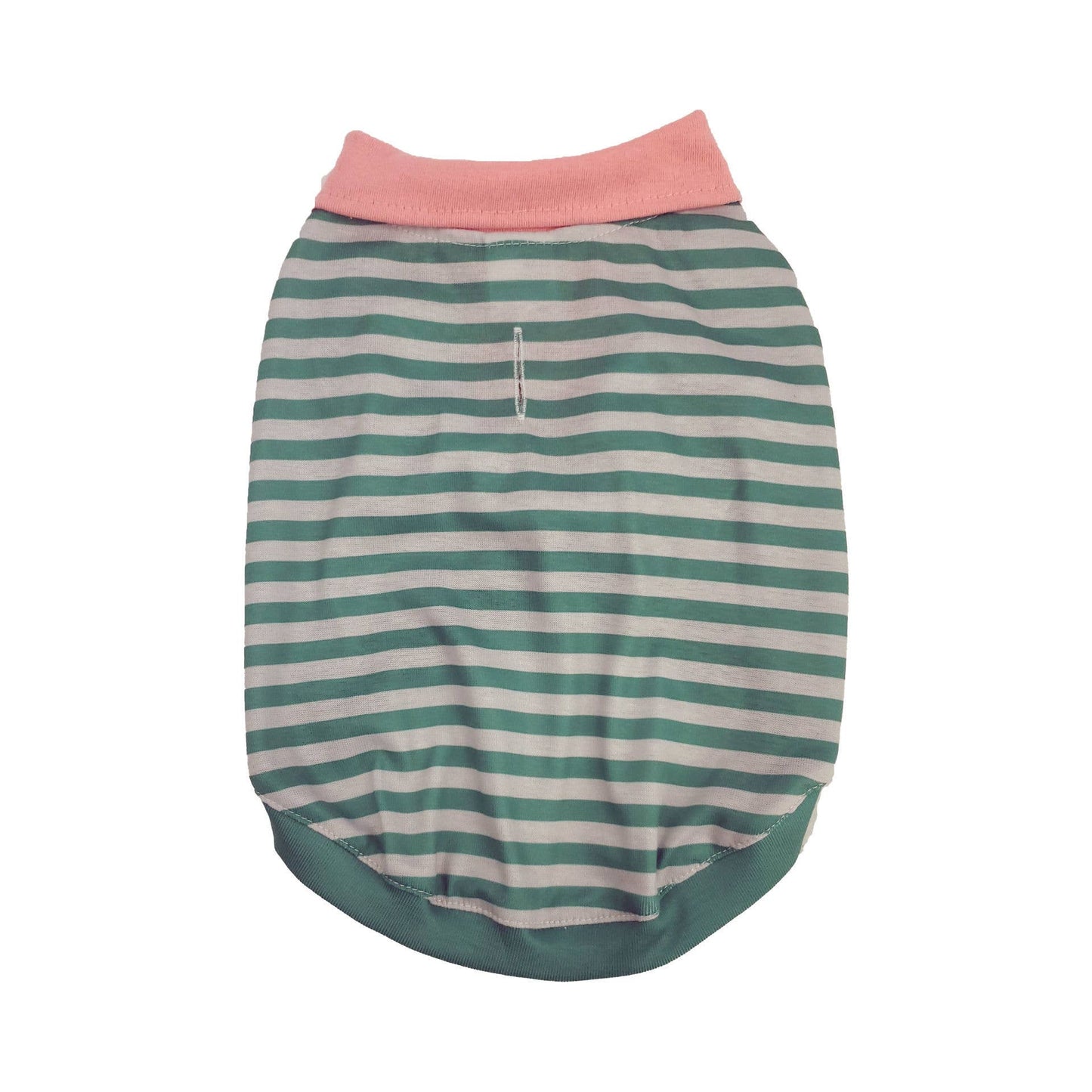 Hip Doggie - Max's Closet Green Stripe with Pink Collar Polo