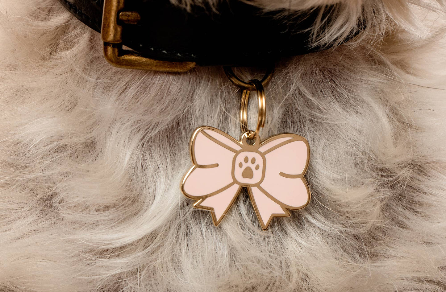 Bow Pet ID Tag - Free Engraving