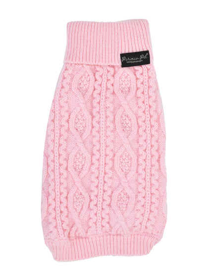 Cable Knit Sweater Blush Pink – Warm, Soft & Fashionable