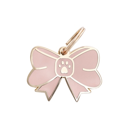 Bow Pet ID Tag - Free Engraving