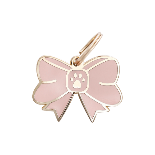 Bow Pet ID Tag - Free Engraving