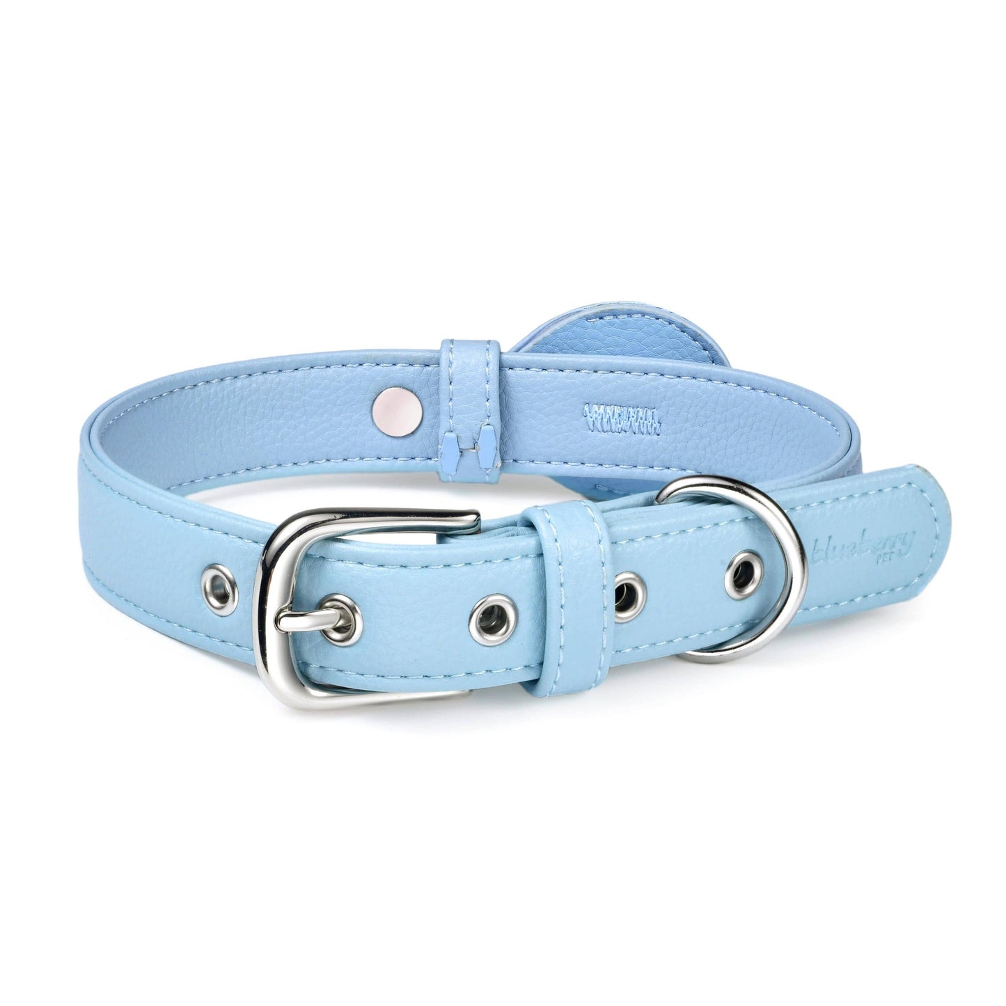 Silver-Powered Freshness Microfiber Vegan Leather AirTag Dog Collar