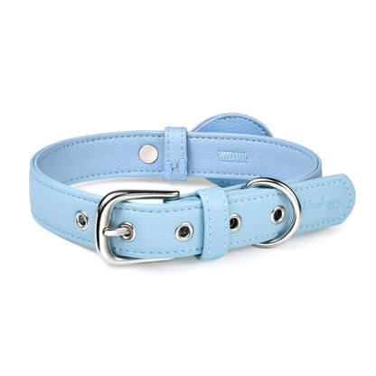 Silver-Powered Freshness Microfiber Vegan Leather AirTag Dog Collar