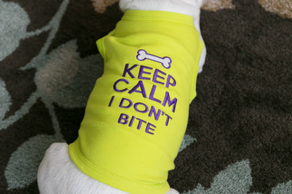 Keep Calm Dog T-Shirt – Adorable & Relaxed Pet Apparel