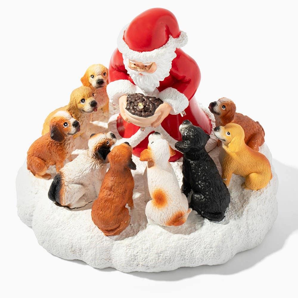 Santa’s Light Of Hope- A Dog’s Christmas Wish Inspirational Collectible Figurine- Helps Feed Shelter Dogs in Need -Faire
