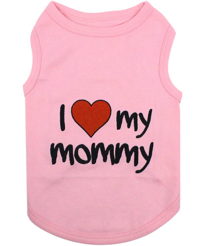 I Love Mommy®  Pink Dog T-Shirt – Perfect Family Outfit