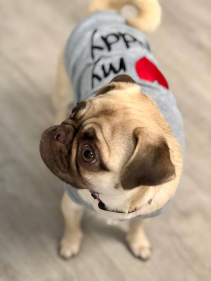 I Love Daddy Dog T-Shirt – Adorable Pet Tee for Dogs