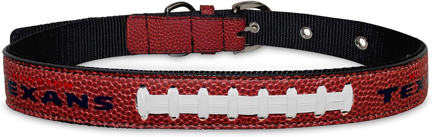 Official NFL Houston Texans Pro Dog Collar: Durable, Adjustable Fan Pet Gear