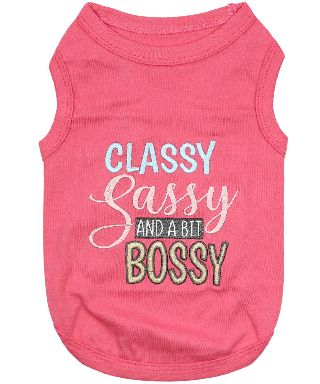 Classy Sassy and a Bit Bossy Dog T-Shirt – Bold & Fun Tee