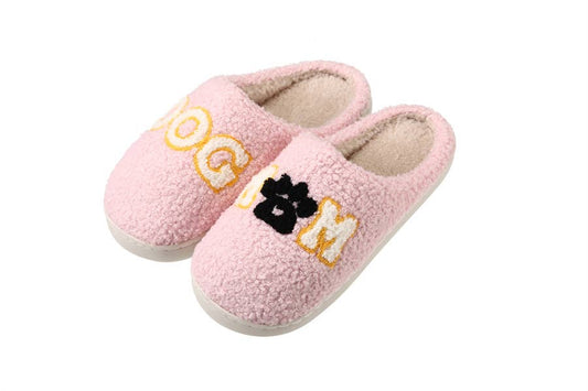 Pink DOG MOM Slippers