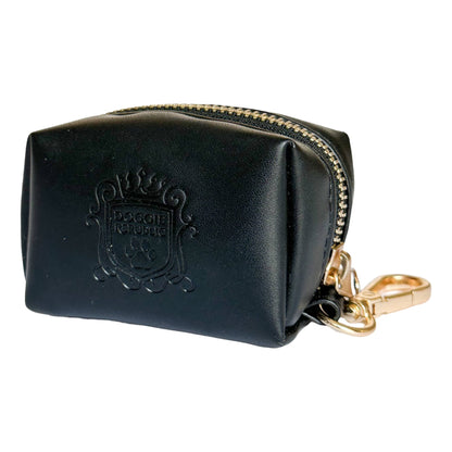 The Classic Waste Bag Holder - Licorice (Gold Hardware)