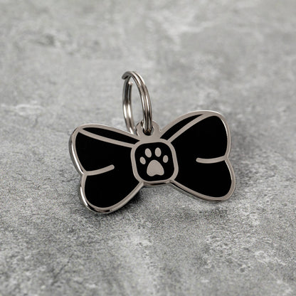 Bowtie Pet ID Tag Free Engraving Included