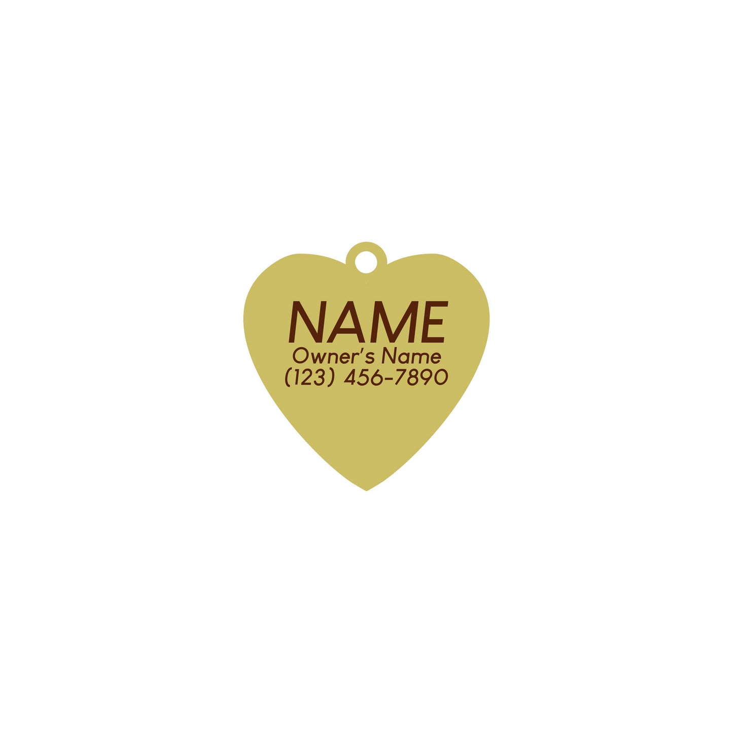 Smiling Heart Pet ID Tag Includes Free Engraving