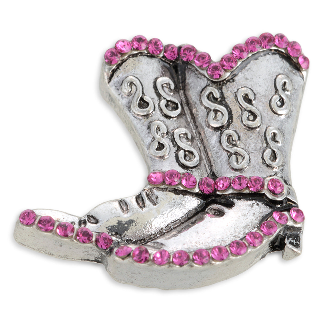 Charming Pink Western Pet Collar: Cowboy Boots, Hat, Lucky Pony, Studs