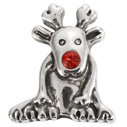 Premium Leather Pet Christmas Holiday Collar with Interchangeable Charms & Studs