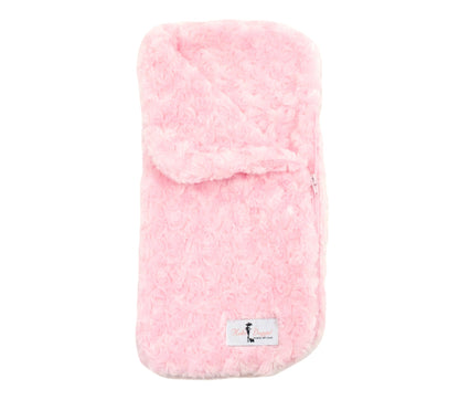 Luxury Rosebud Puppy Snuggle Sleeping Bag with Zipper, Warm Plush Blanket