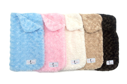 Luxury Rosebud Puppy Snuggle Sleeping Bag with Zipper, Warm Plush Blanket