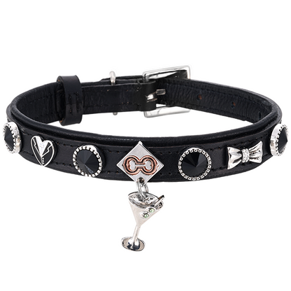 Dapper Dog Tuxedo Bowtie Martini Collar for Special Occasions - Concha Collar