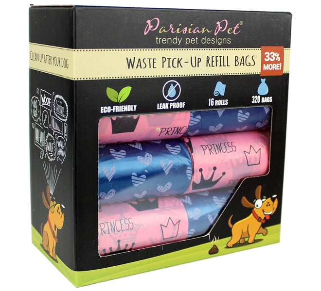 Princess Hearts Eco-Friendly Dog Waste Bags: Leak-Proof & Durable Pet Cleanup Solution