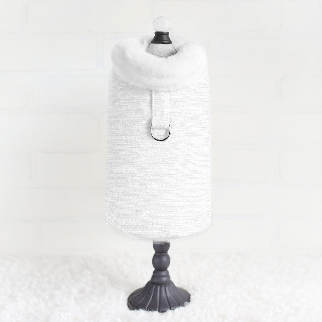 Warm & Stylish Zha Zha Dog Coat: Tweed with Faux Fur Lining