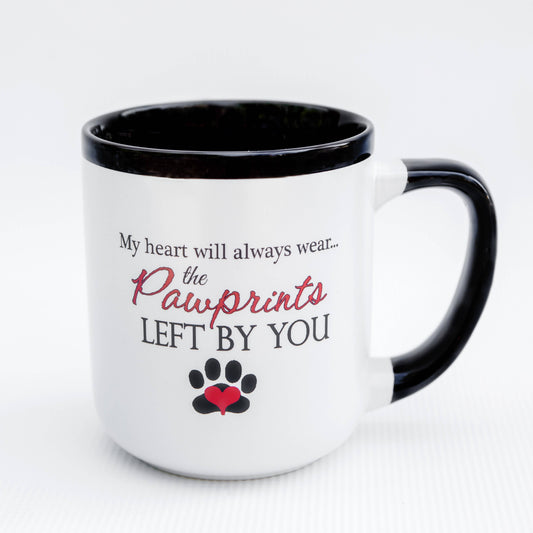 Pawprints Left By You Pet Sympathy Ceramic Mug  6108