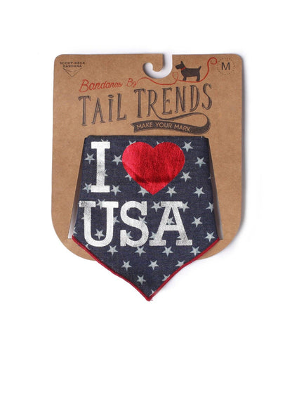 USA on Denim Bandana