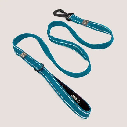 NANDOG Anti-Push Sport Dog Leash With Neoprene Handle - BLUE