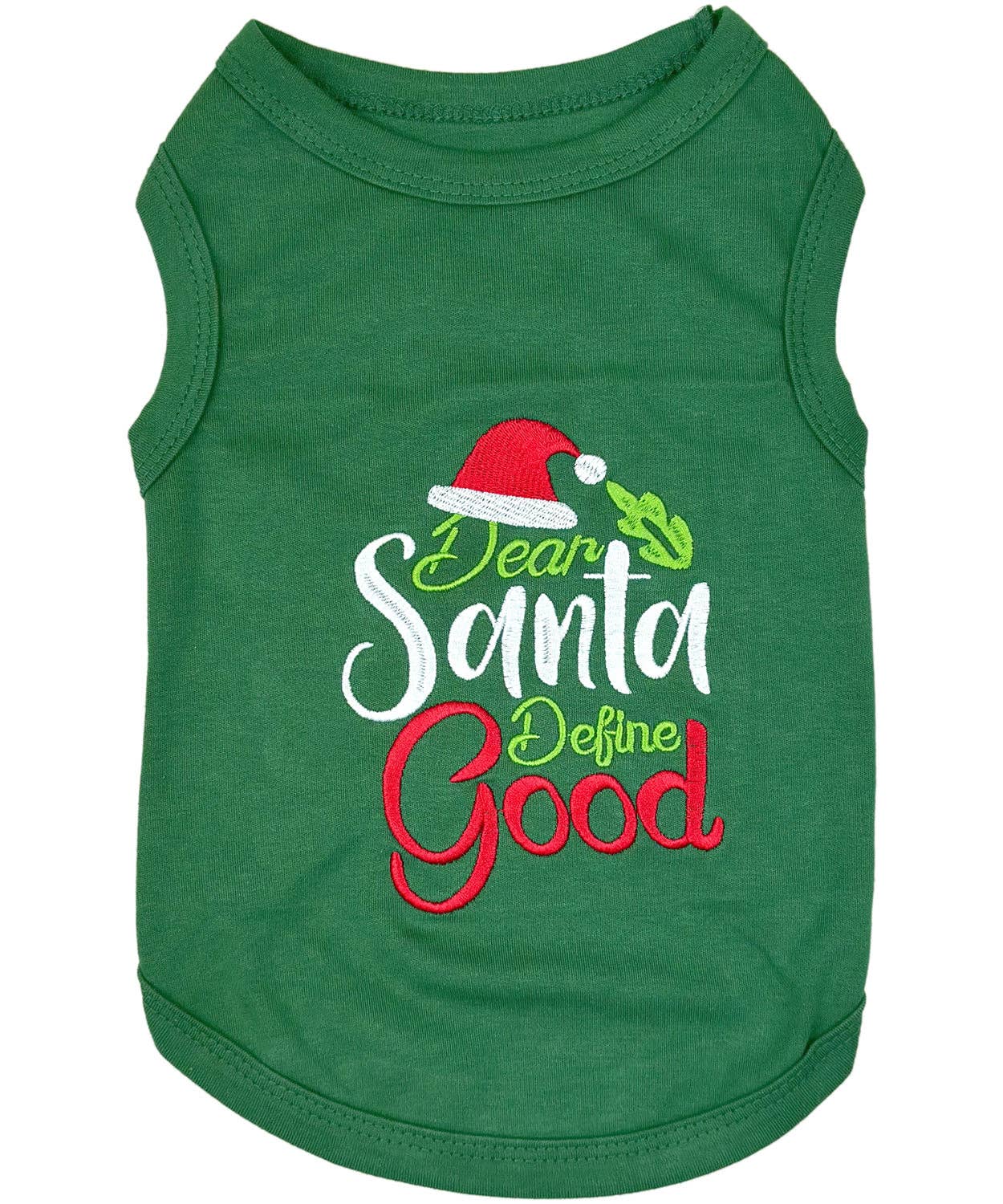 Dear Santa Define Good Dog T-Shirt Funny Holiday Pet Outfit