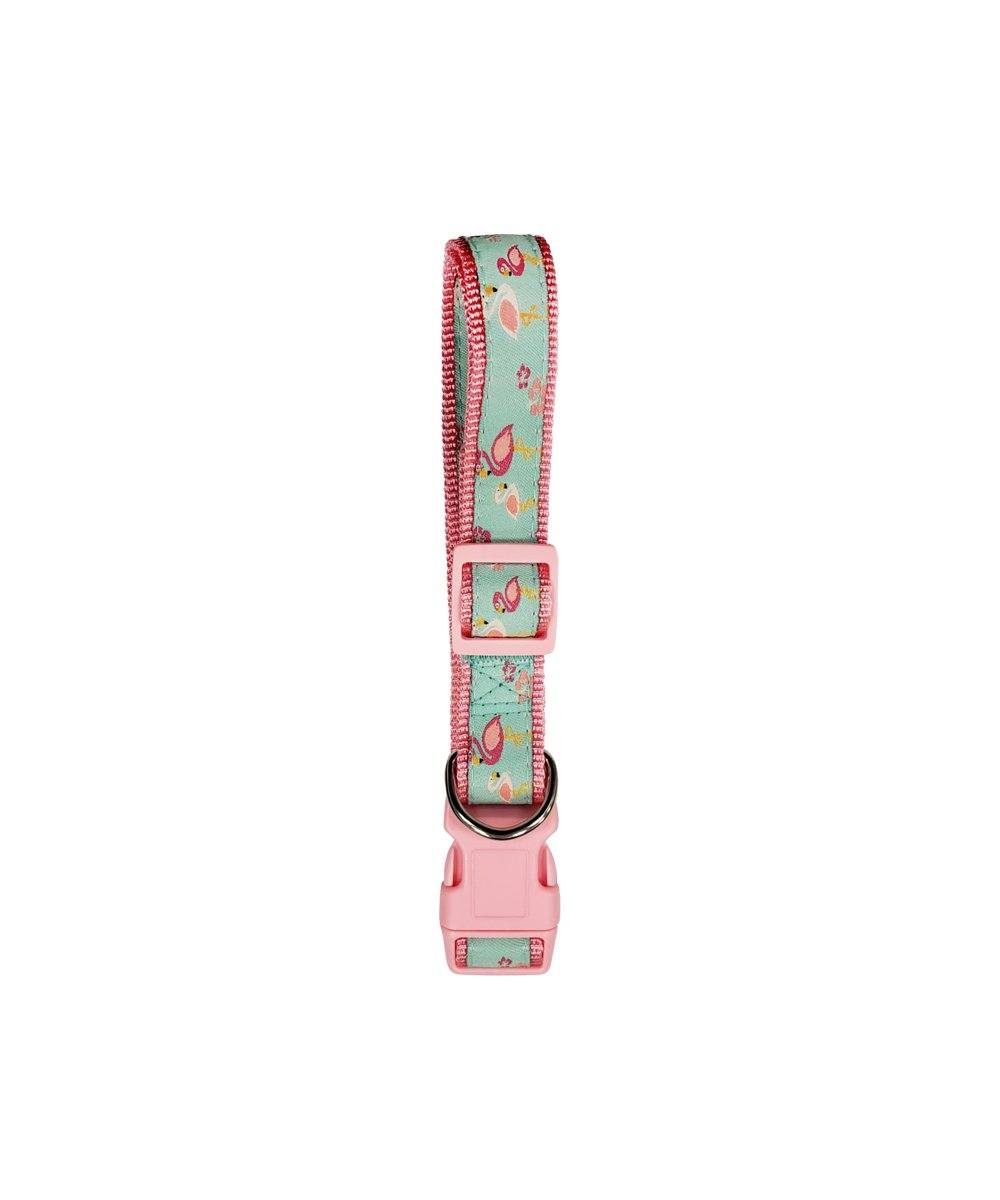 Fashionista Pet Lead: Durable, Stylish Pink Patterned Nylon Dog Leash, Secure Snap